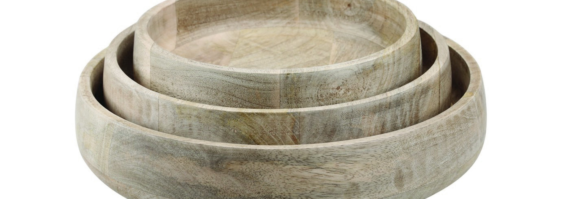 Natural Mango Wood Serving Bowl - Small