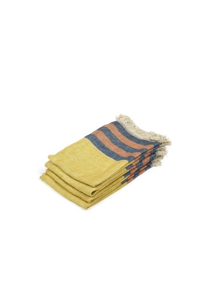 Guest Towel - Red Earth Stripe - 14"x20"