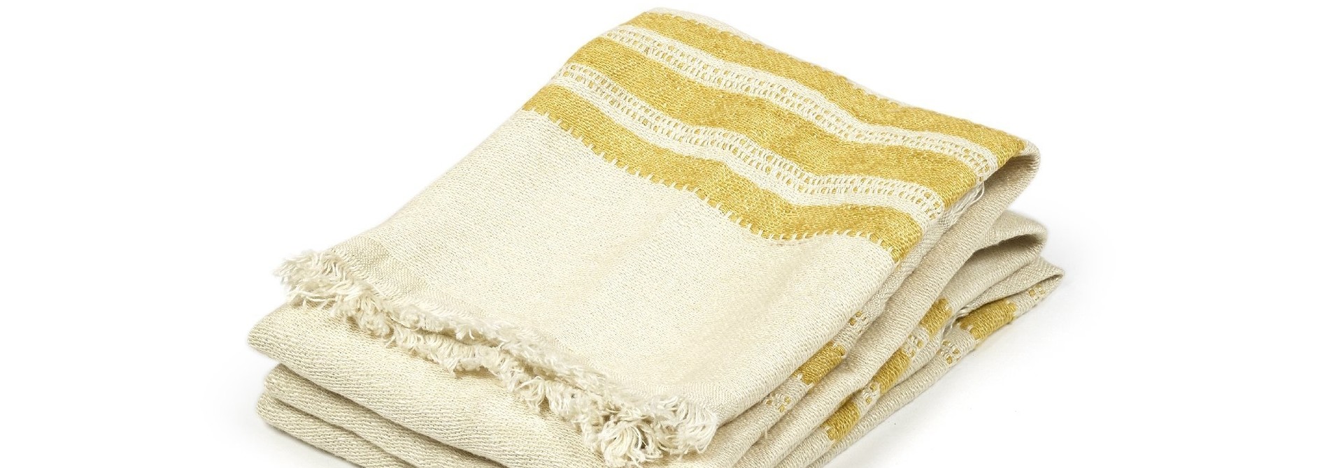 Mustard Stripe - Guest Towel
