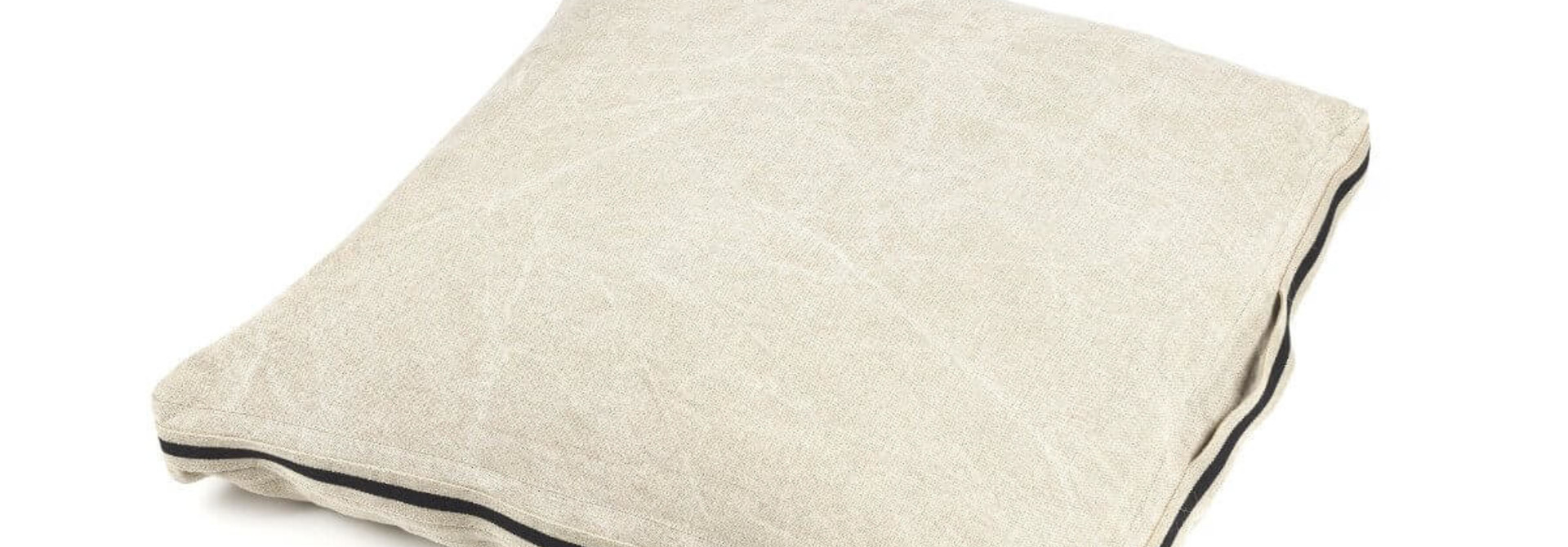 James Floor Cushion - Flax