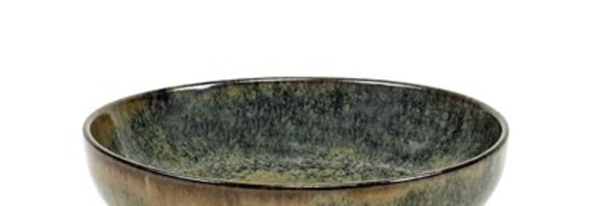 6" Ceramic Deep Plate - Indi Grey