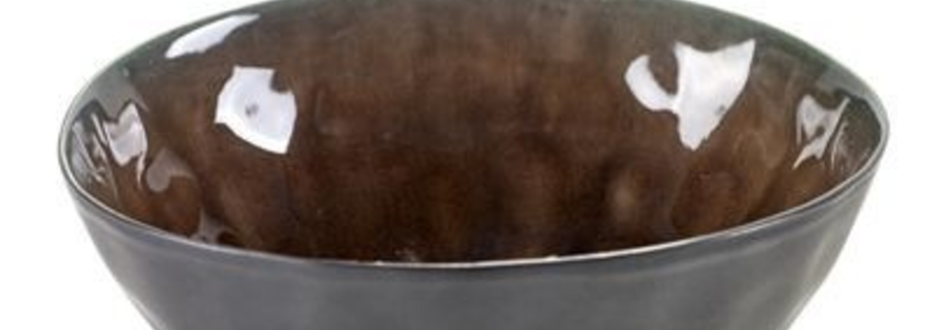 6" Ceramic Bowl - Brown