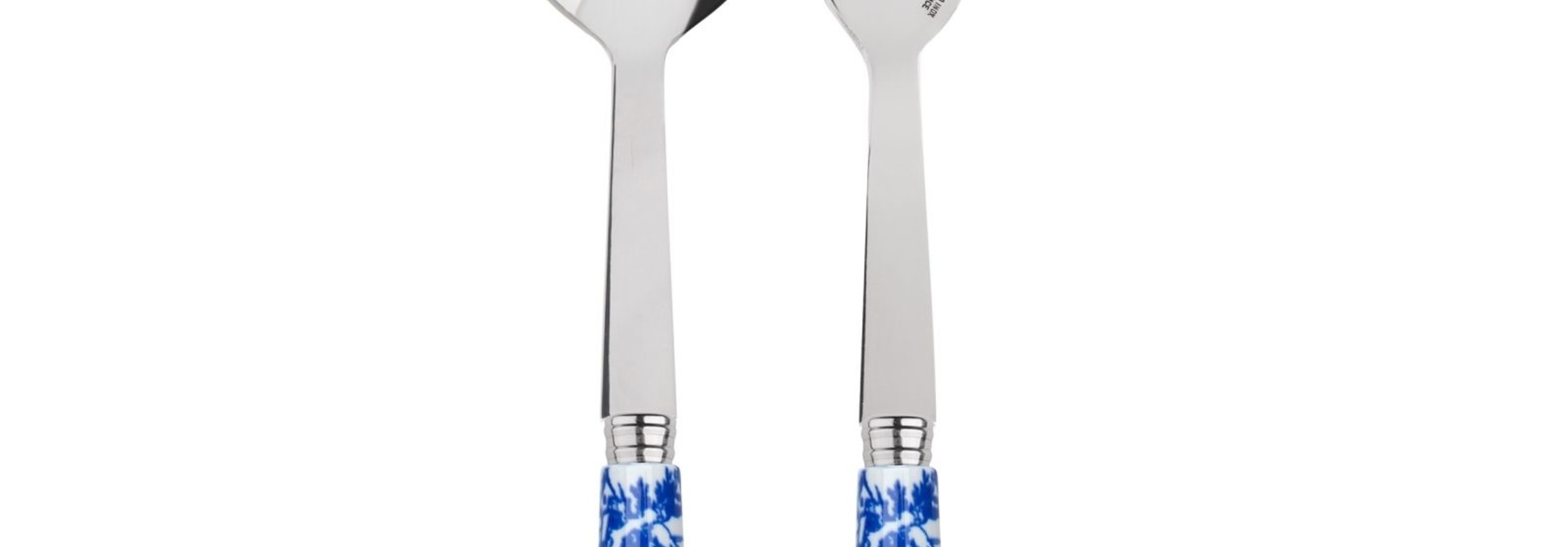2 Piece Serving Set - Toile Blue