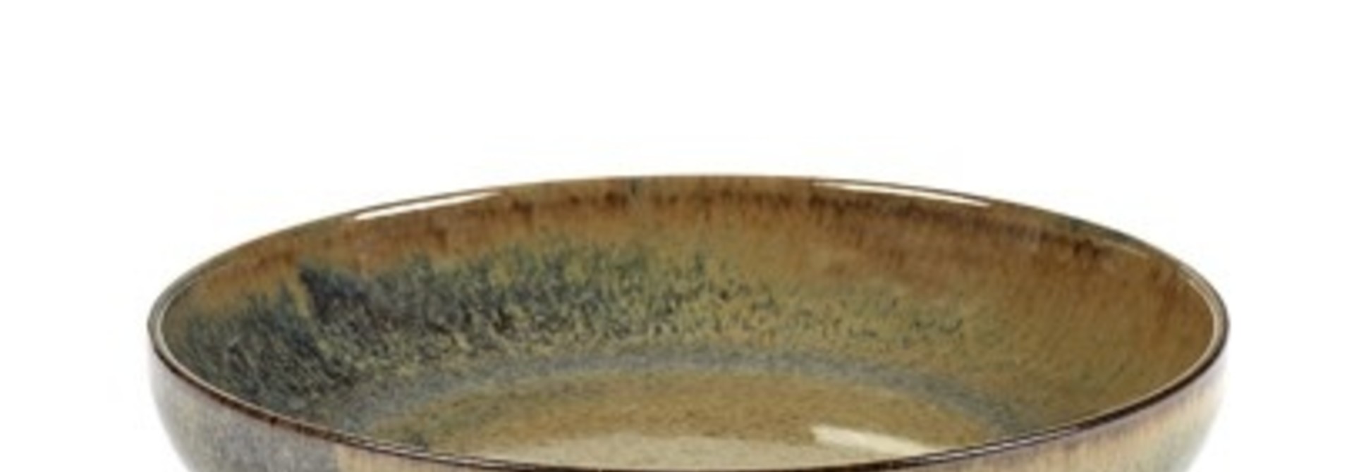 8" Ceramic Deep Plate - Indi Grey
