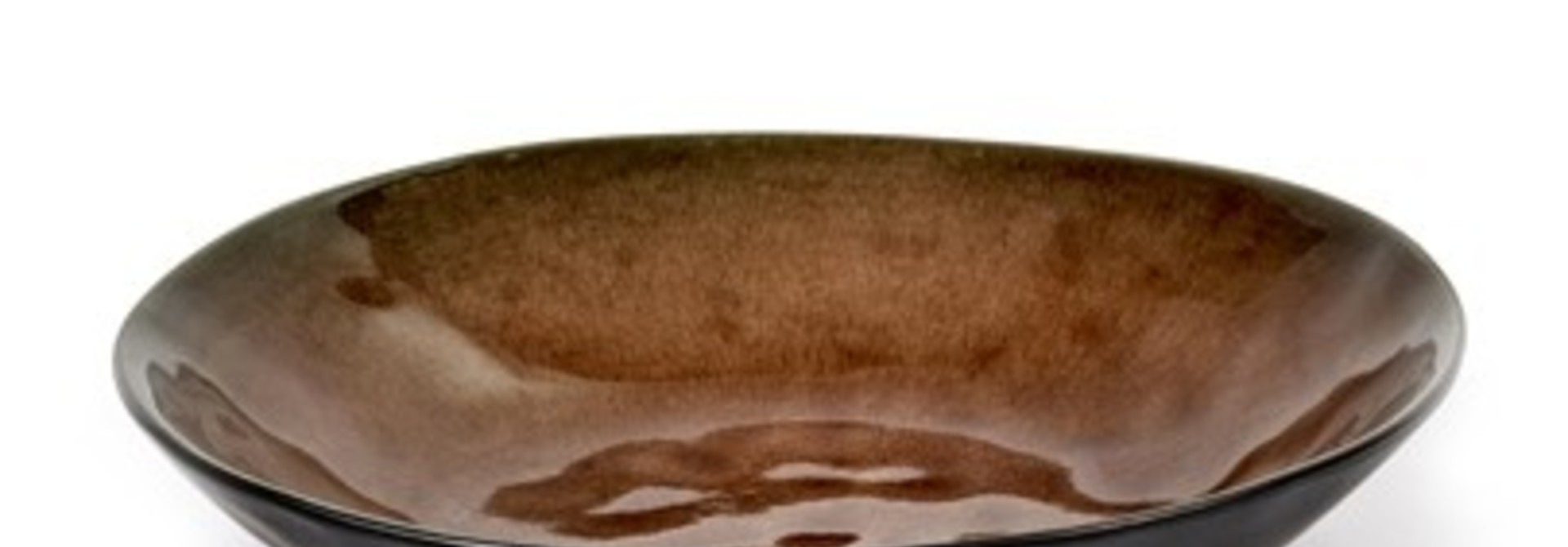 9" Ceramic Salad Plate - Brown