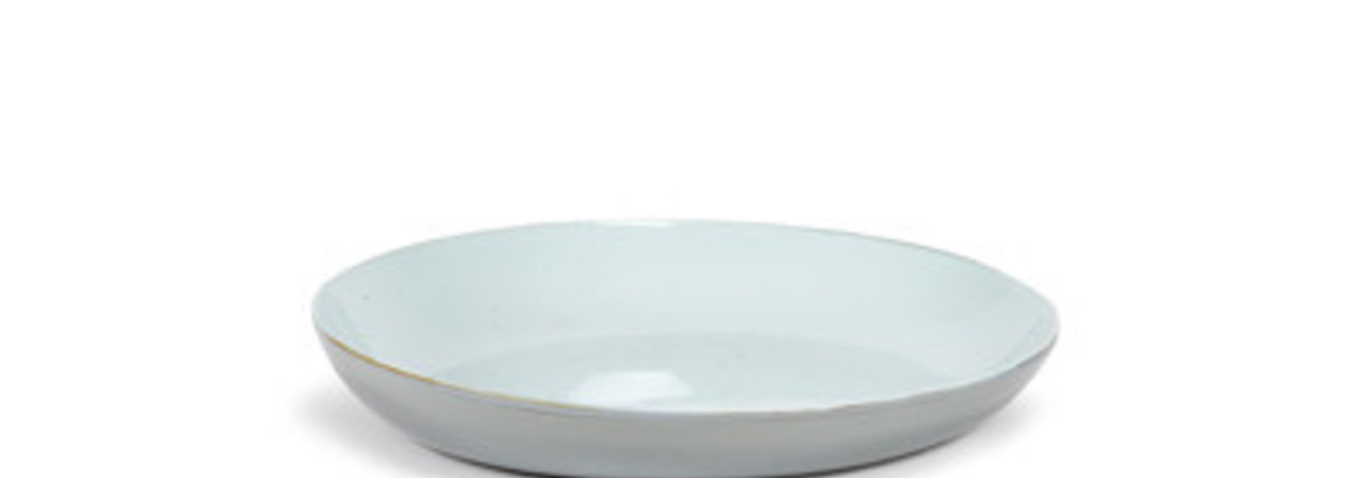 12" Ceramic Serving Dish - Light Blue