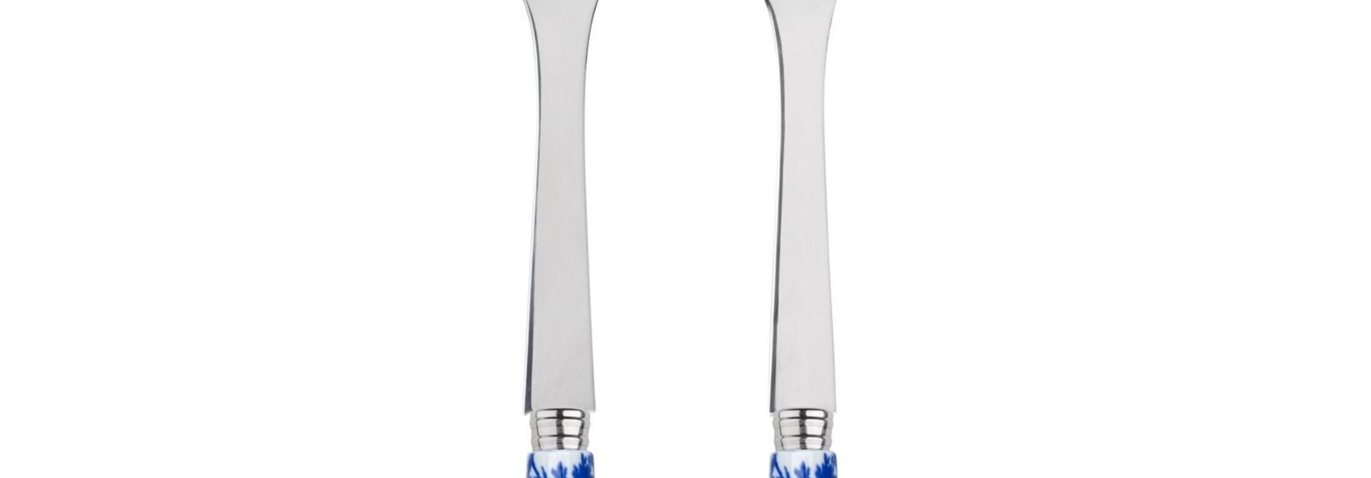 2 pc Salad Set - Toile Blue