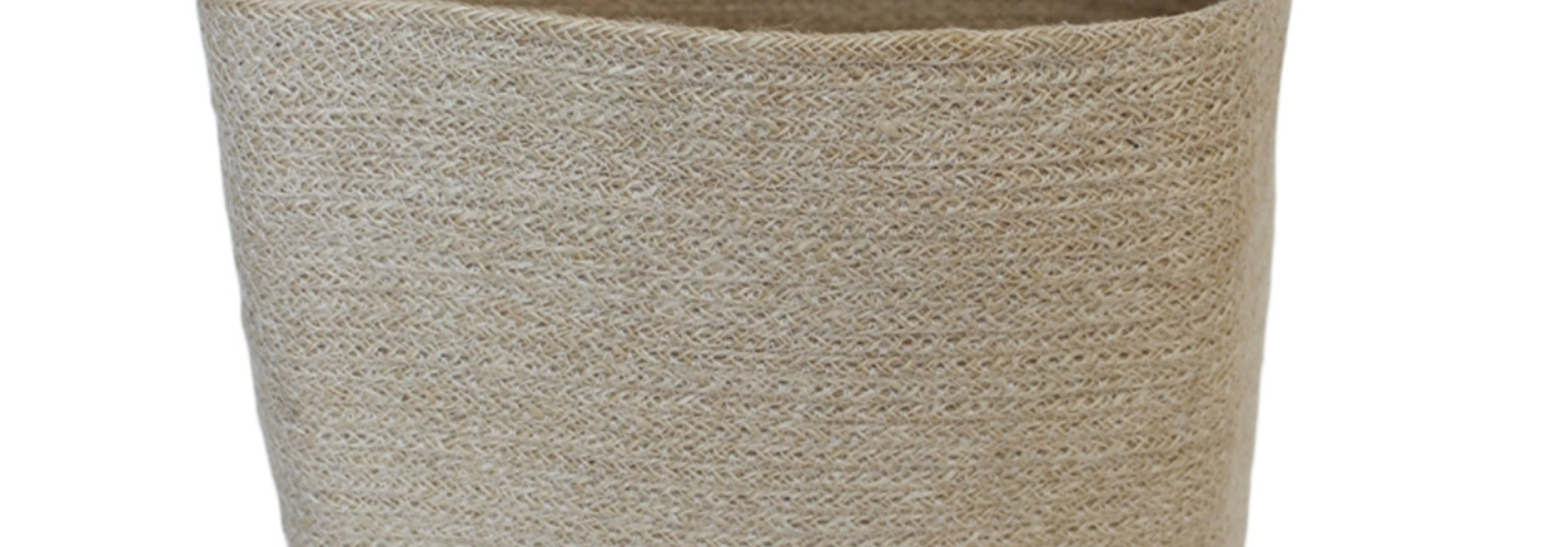Jute Square Trash Basket