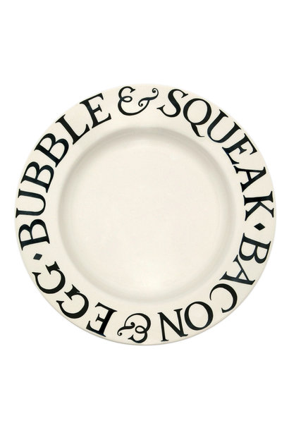 Black Toast 'Bubble & Squeak' 10.5" Dinner Plate