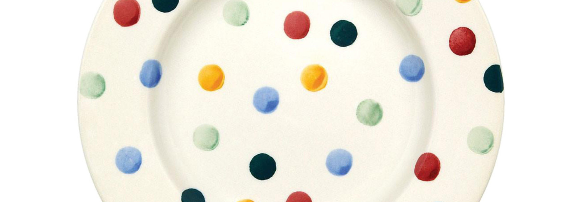 Salad Plate - Polka Dot