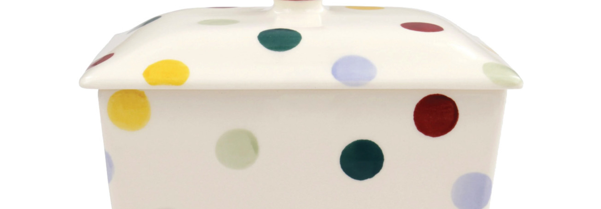 Butter Dish - Polka Dot - Small