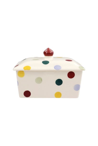 Polka Dot Butter Dish - Small