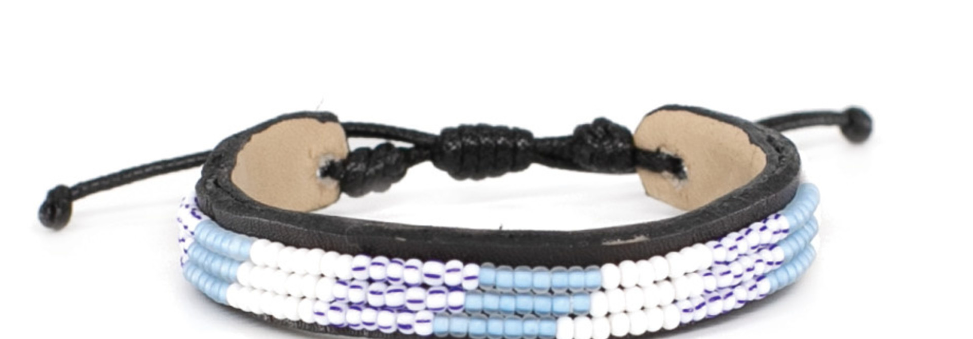 3 row Capetown Bracelet Blue Wimbi