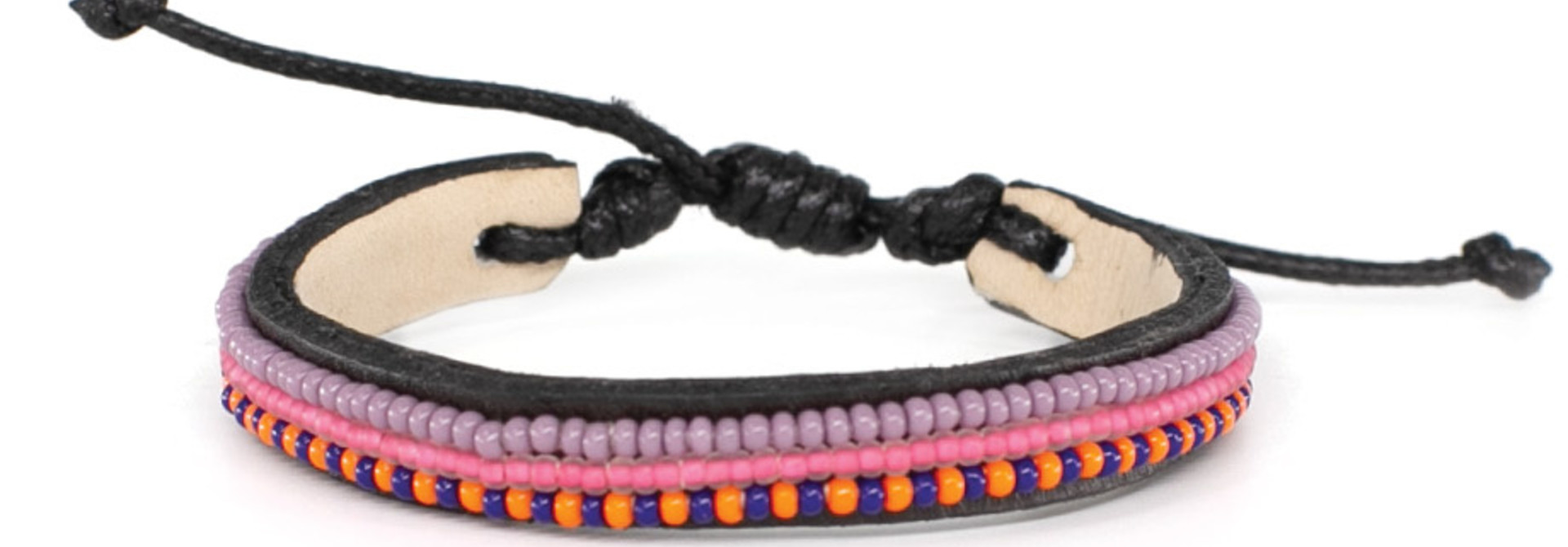 3 row Summer Bracelet Pink Neema