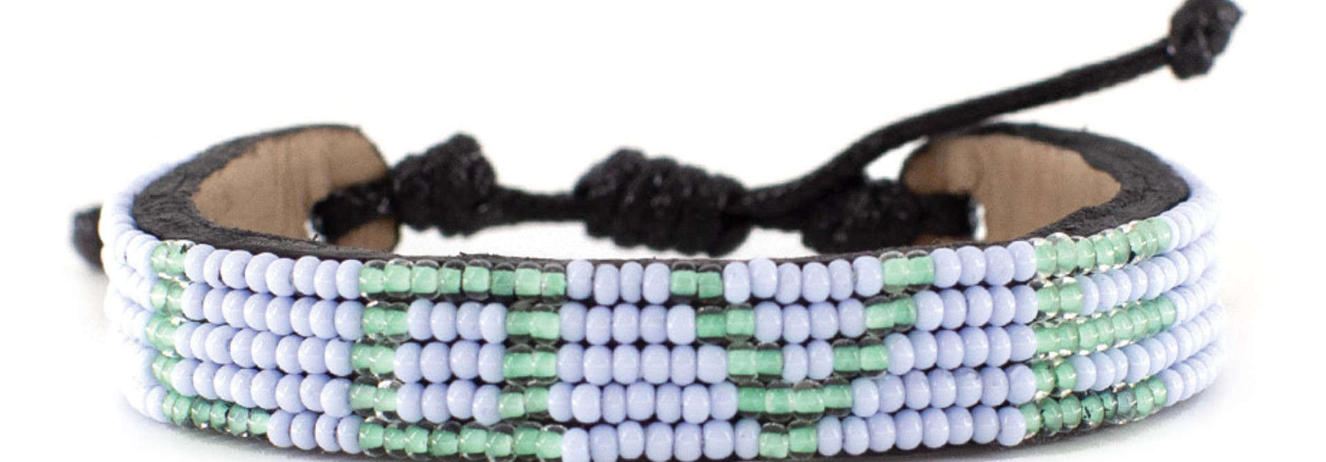 5 row LOVE Bracelet PaleBlue/Turquoise