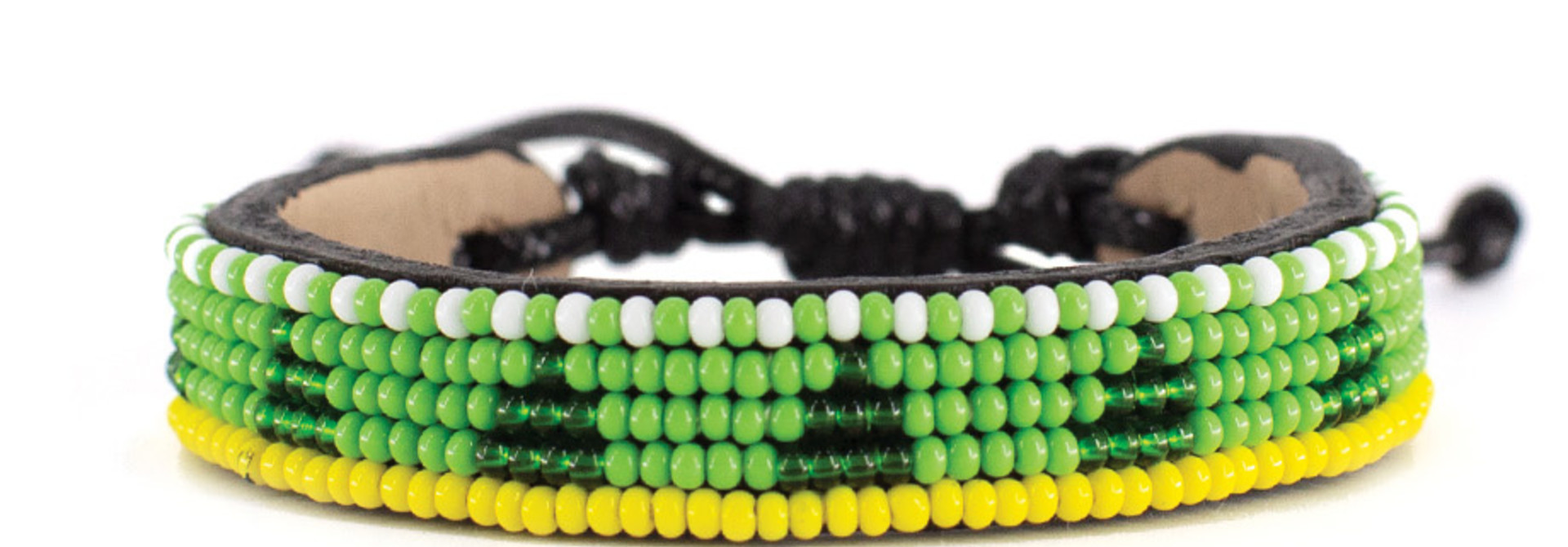 5 row Piramidi Bracelet Green/Deep Green