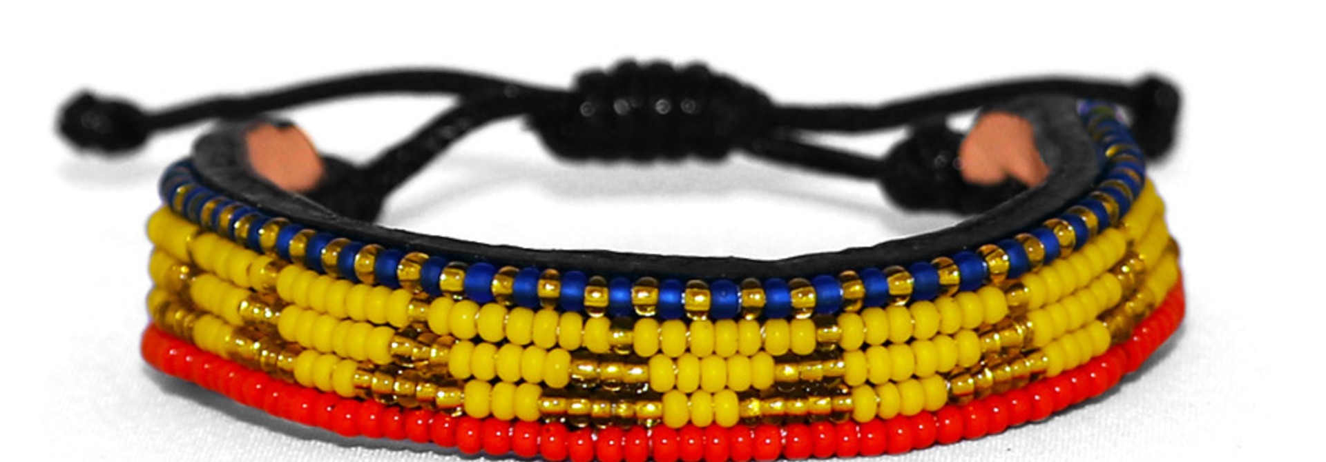 5 row Piramidi Bracelet Yellow/Gold