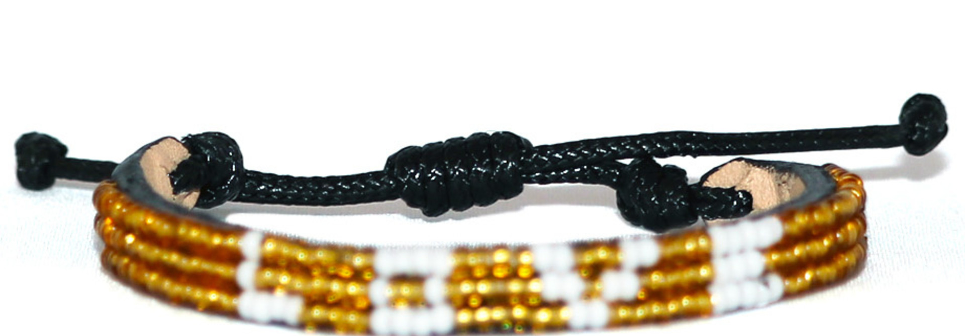3 row LOVE Bracelet Gold/White