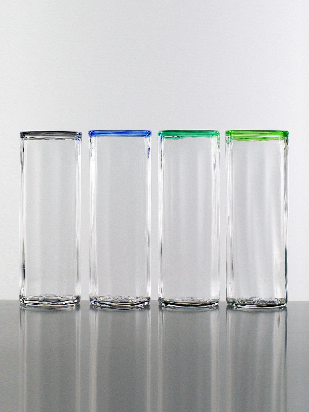 Lindean Mills Glass Tall Tumbler - Blue