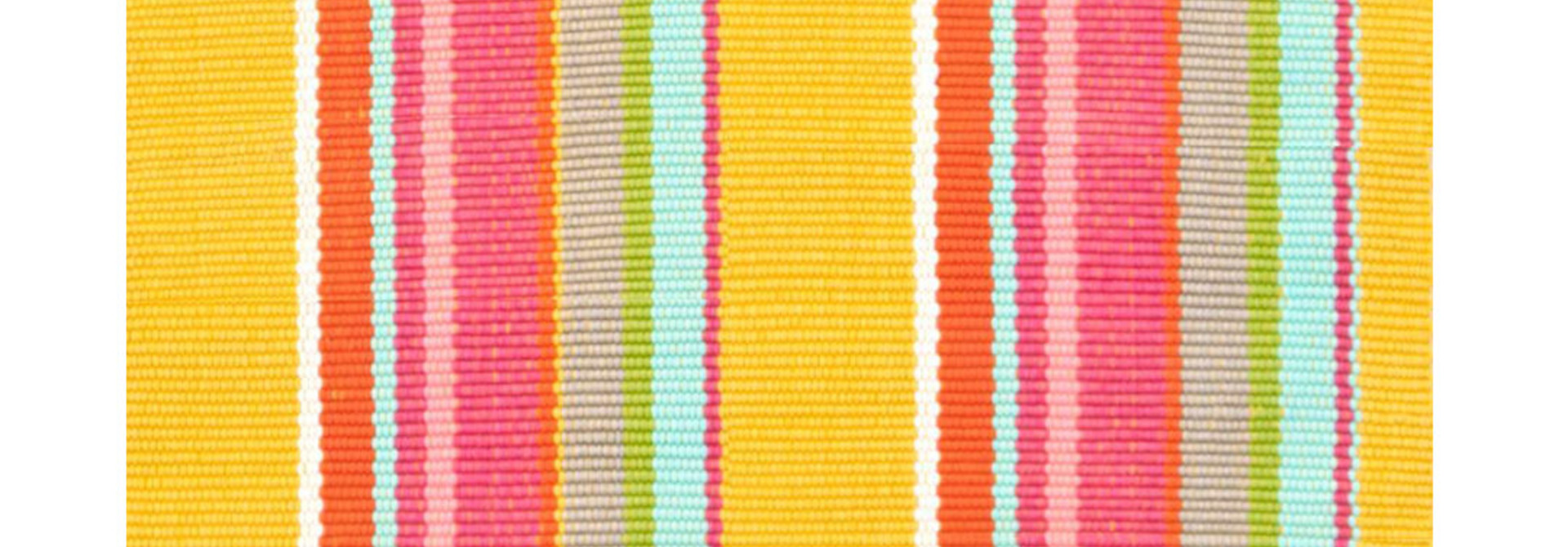 Happy Yellow Stripe Indoor/Outdoor Rug