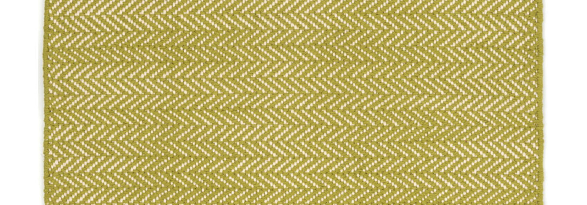 Herringbone Citrus Woven Cotton Rug