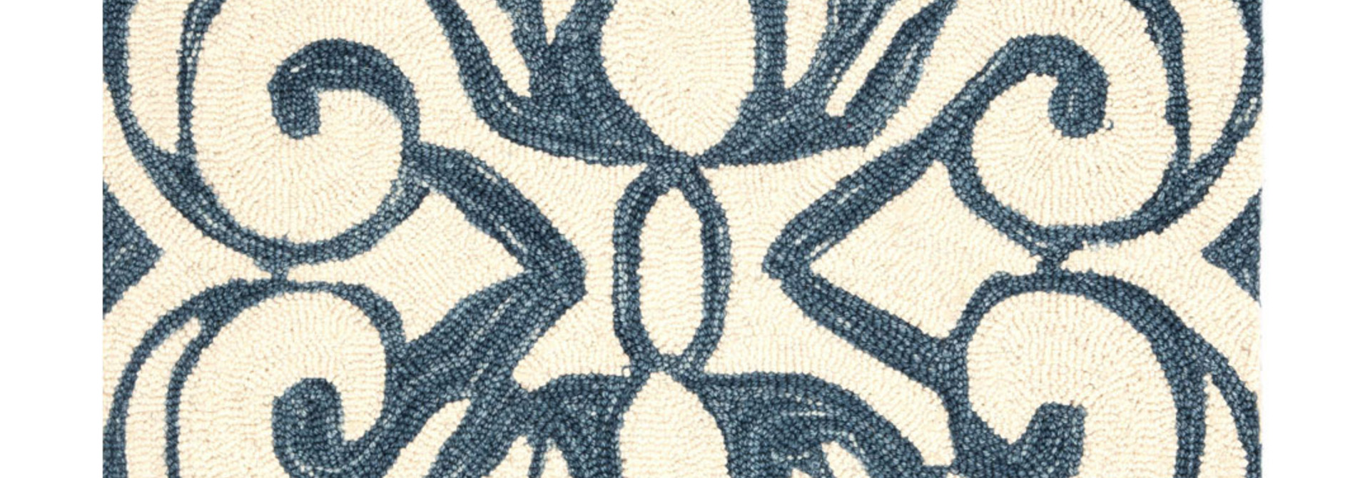 Chandelier Ink Wool Micro Hooked Rug