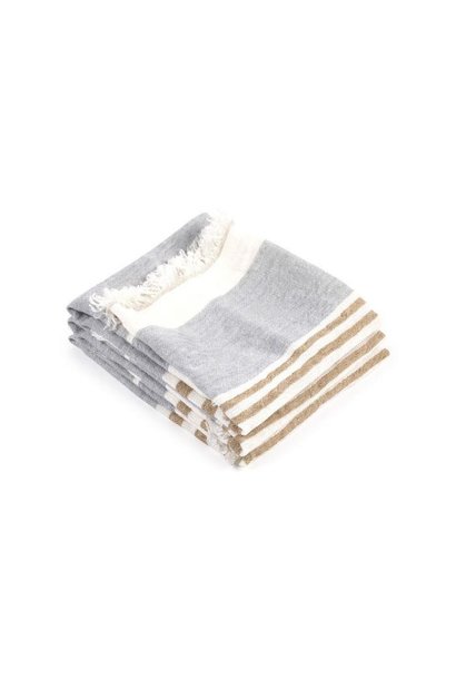 Guest Towel  Ash Stripe - 21.5"x25.5"