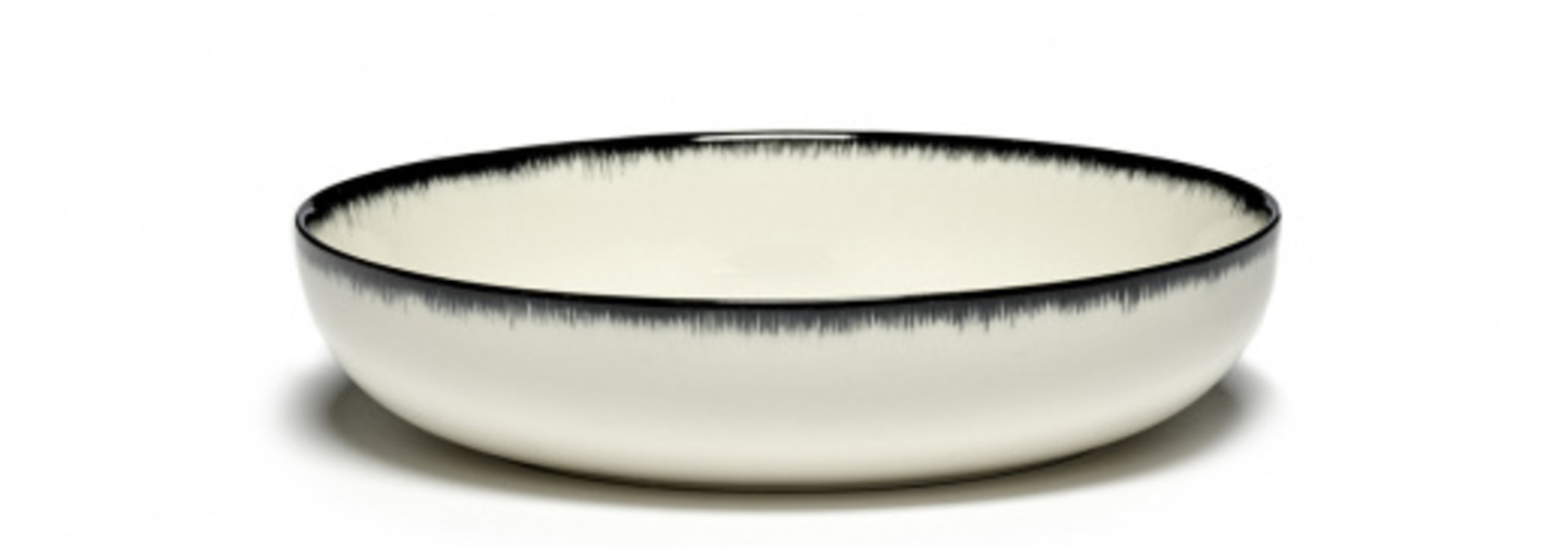 High Plate - Off wh. w/blk - B4019340- Var A