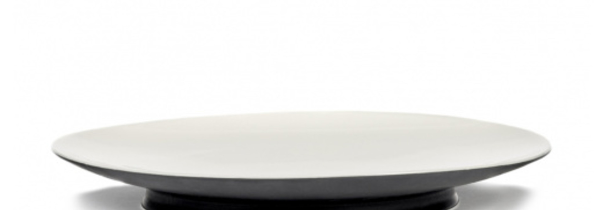 Plate - Off wh /blk - B4019409