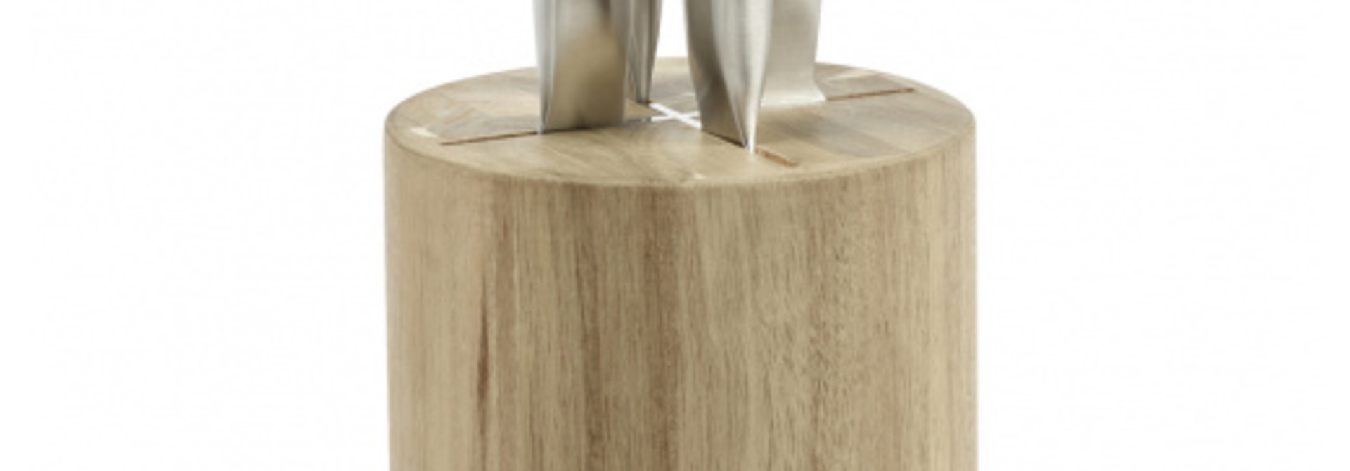 Knife Set - Acacia Wood Base