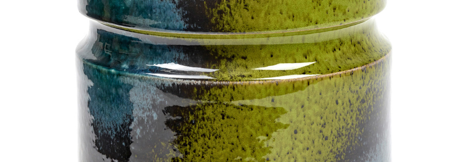 Flower Pot B7618224 - Green Blue Sixties
