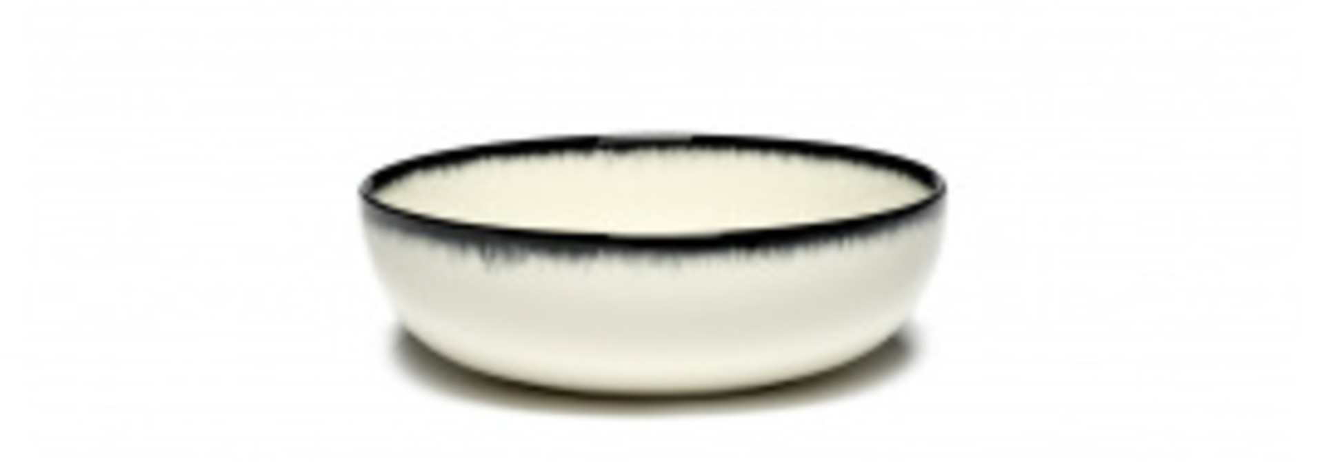 Side Bowl - Off wh. w/blk - B4019332-Var A