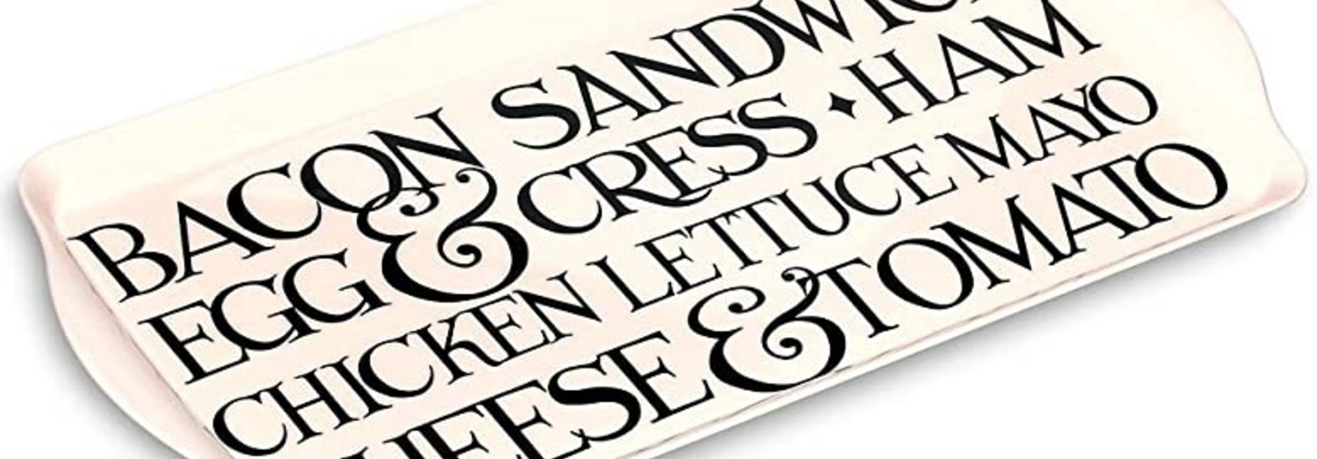 Sandwich Tray - Melamine - Blk Toast
