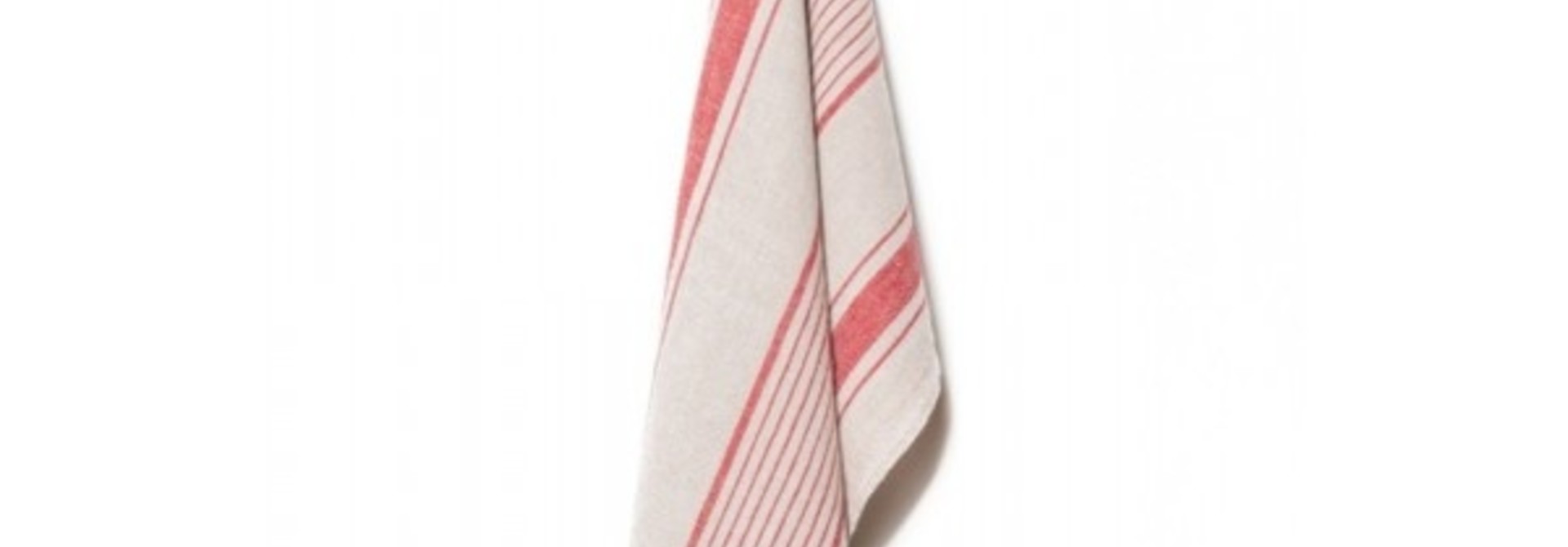 Tea Towel - Aubagne - Nat/Red