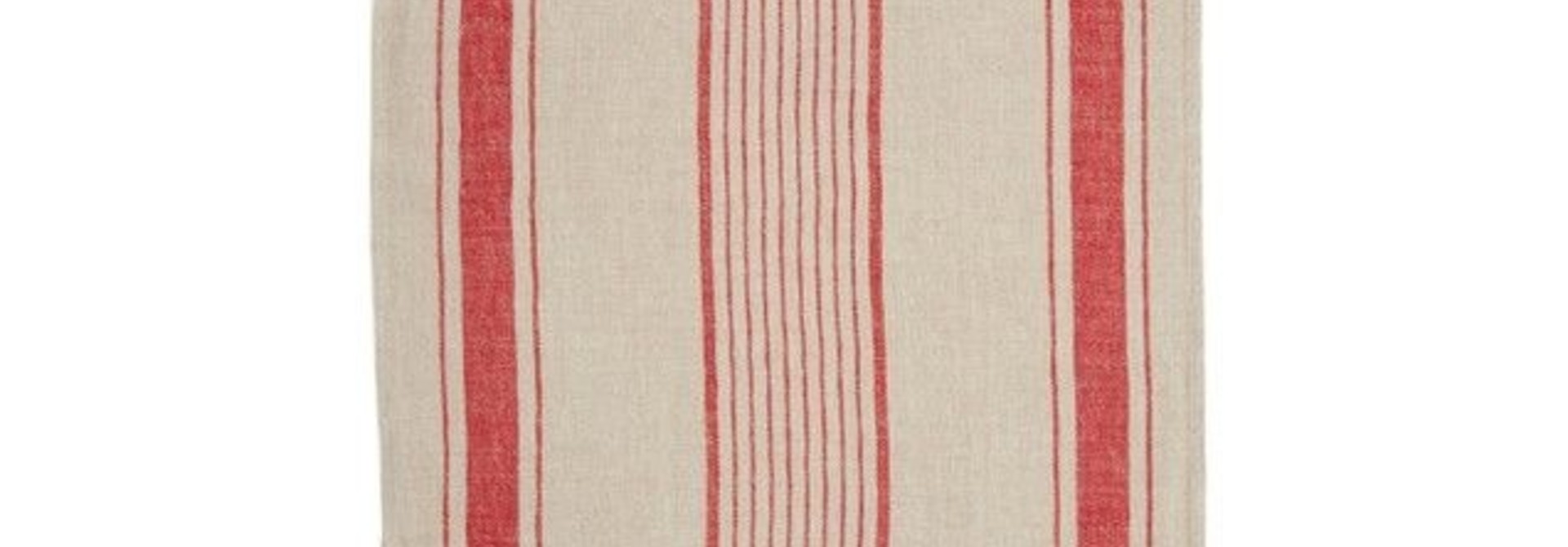 Tea Towel - Aubagne - Nat/Red