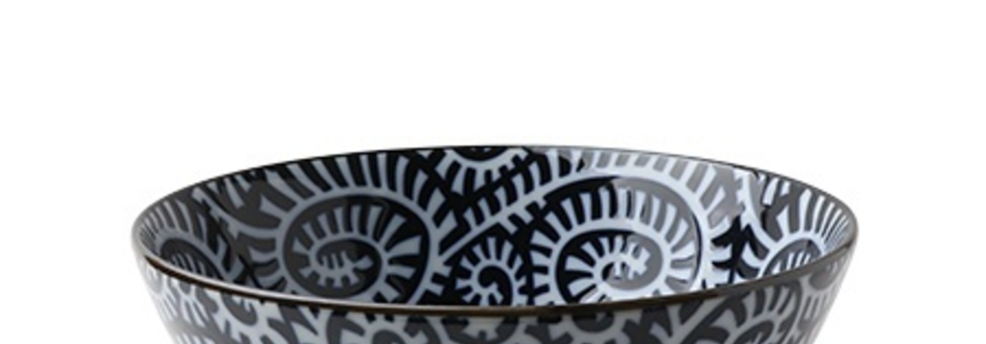 Blue & White Karakusa 7" Noodle Bowl