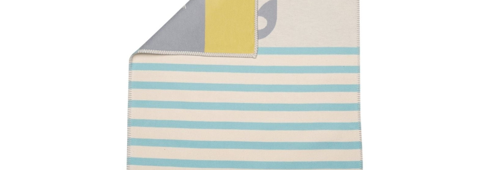 Blanket - Elephant - Blue Stripe