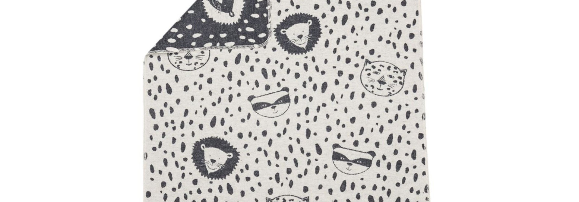 Blanket - Animal - Cream/Charcoal
