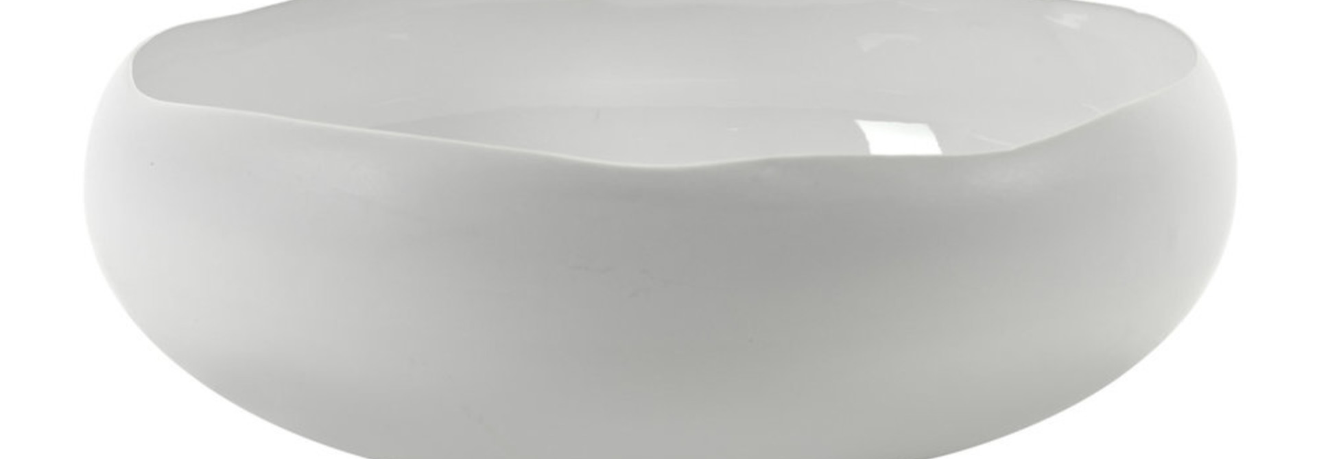 17.5 " Irregular Shape Bowl - White