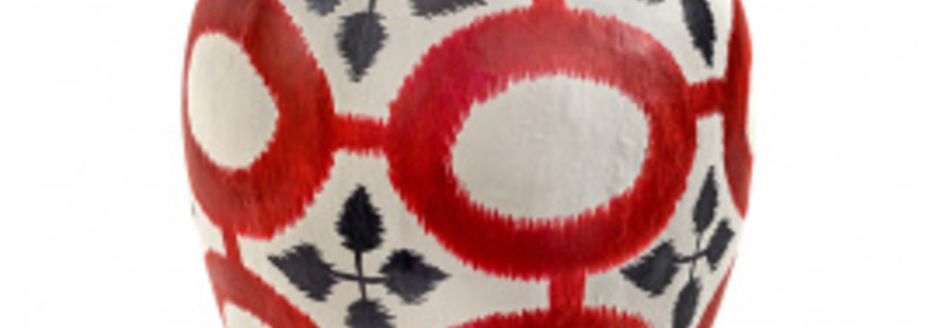 Vase - Borchgrave - Paper Mache - Red