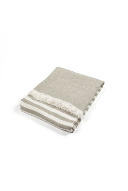 Throw - Camille - White/Grey - 55" X 87"