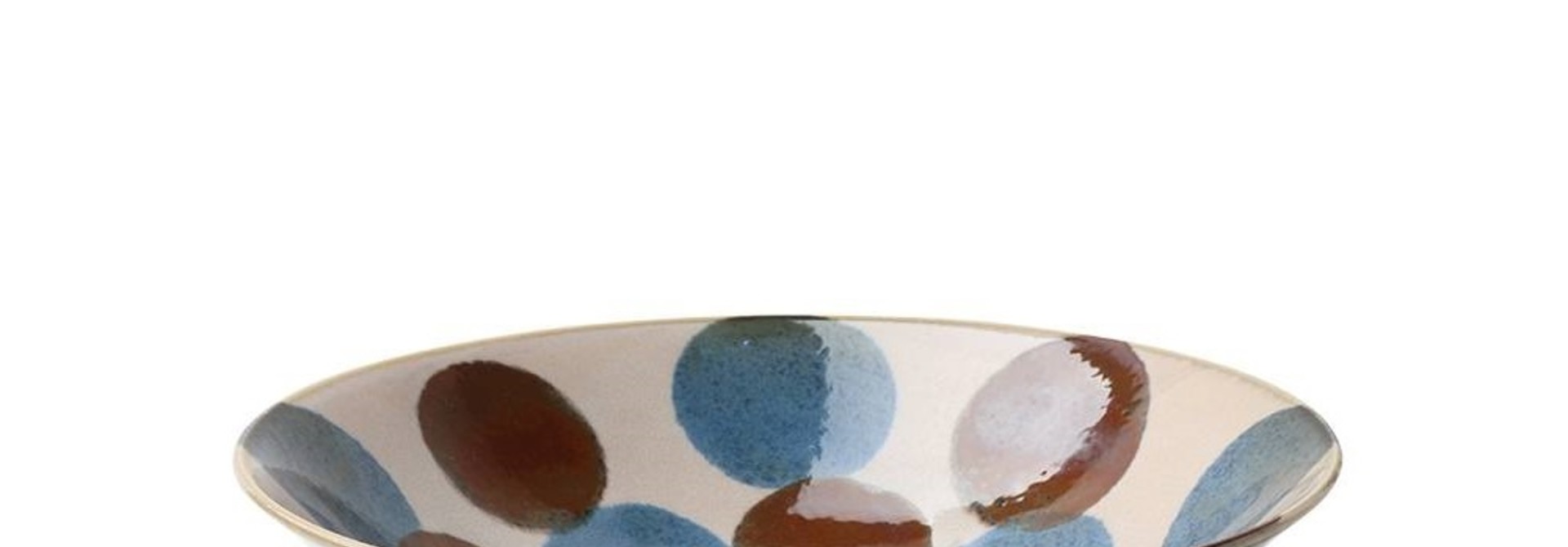 Rustic Blue & Brown - Serving Bowl