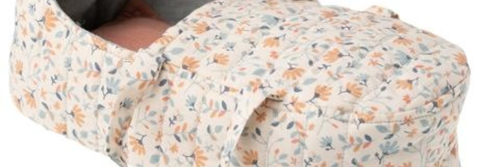 Quilt Carry Cot - blue