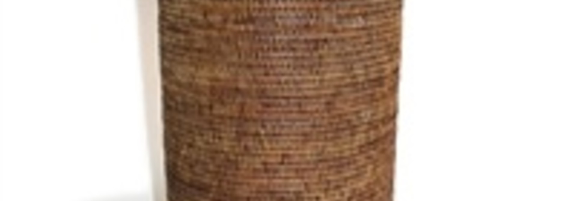 Tall Round Hamper w/ Cut Out Handle on the Side