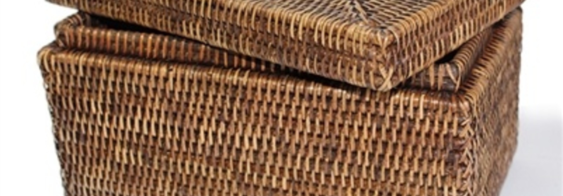 Rectangular Storage Basket with Lid