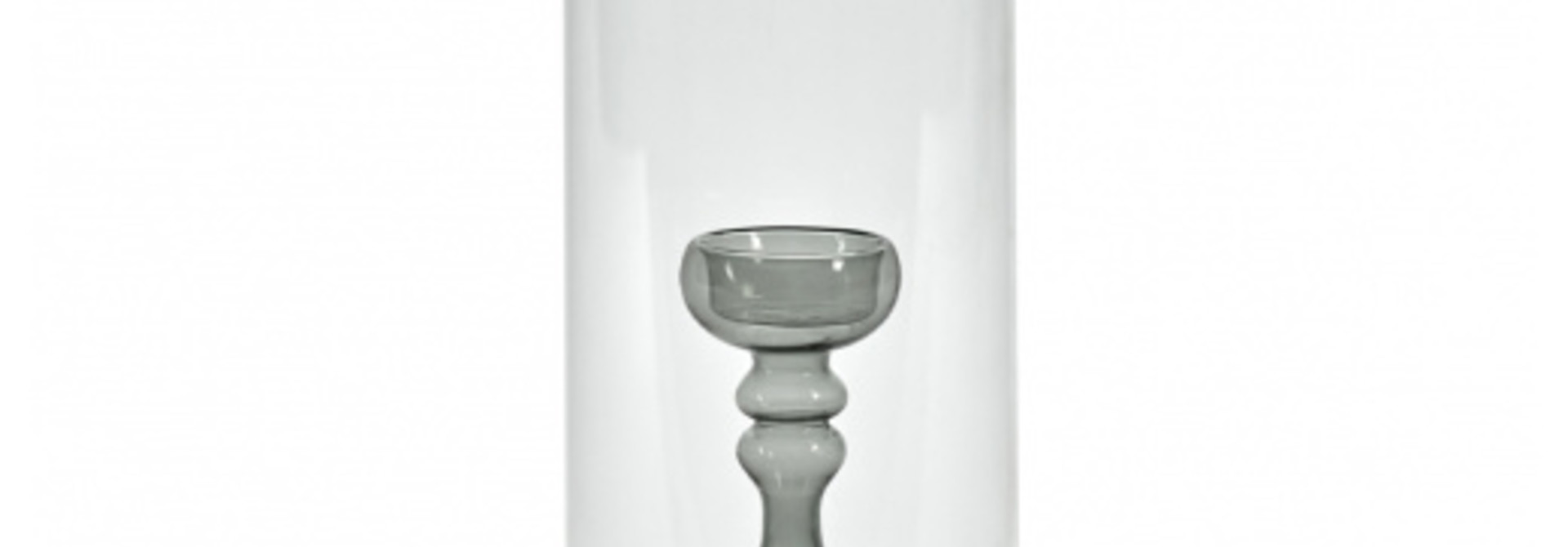 Hurricane Vase - Grey Interior - 11.5"