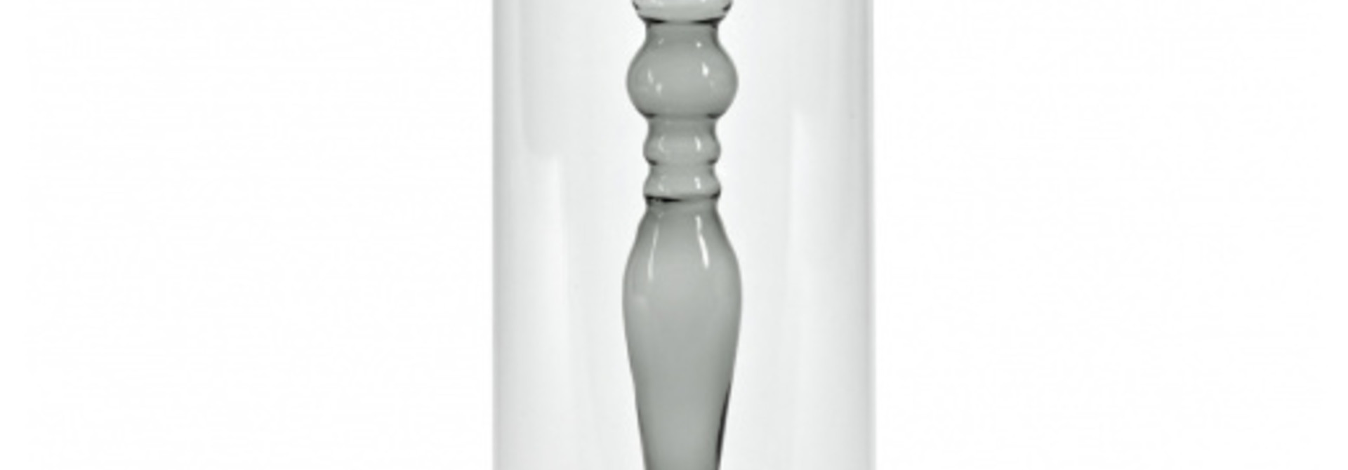 Hurricane Vase - Grey Interior - 15"