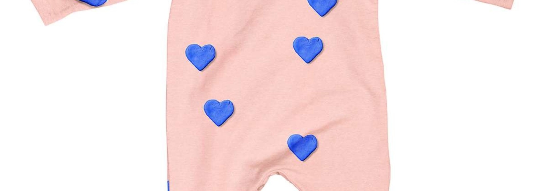 Jumpsuit - Heart - Sz 1/2 mo.