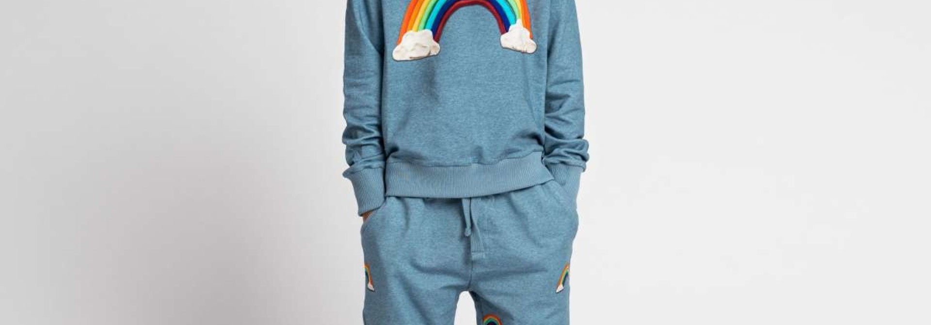 Sweatsuit - Rainbow - 2pc. - Sz 7/8 Yr