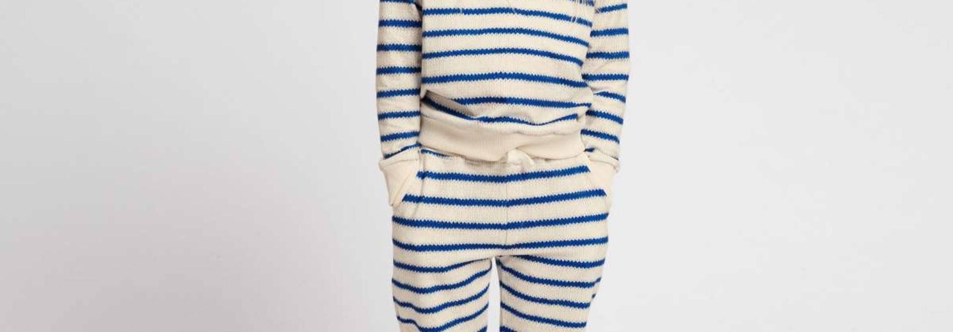 Sweatsuit - Breton - 2pc. - Sz. 11/12